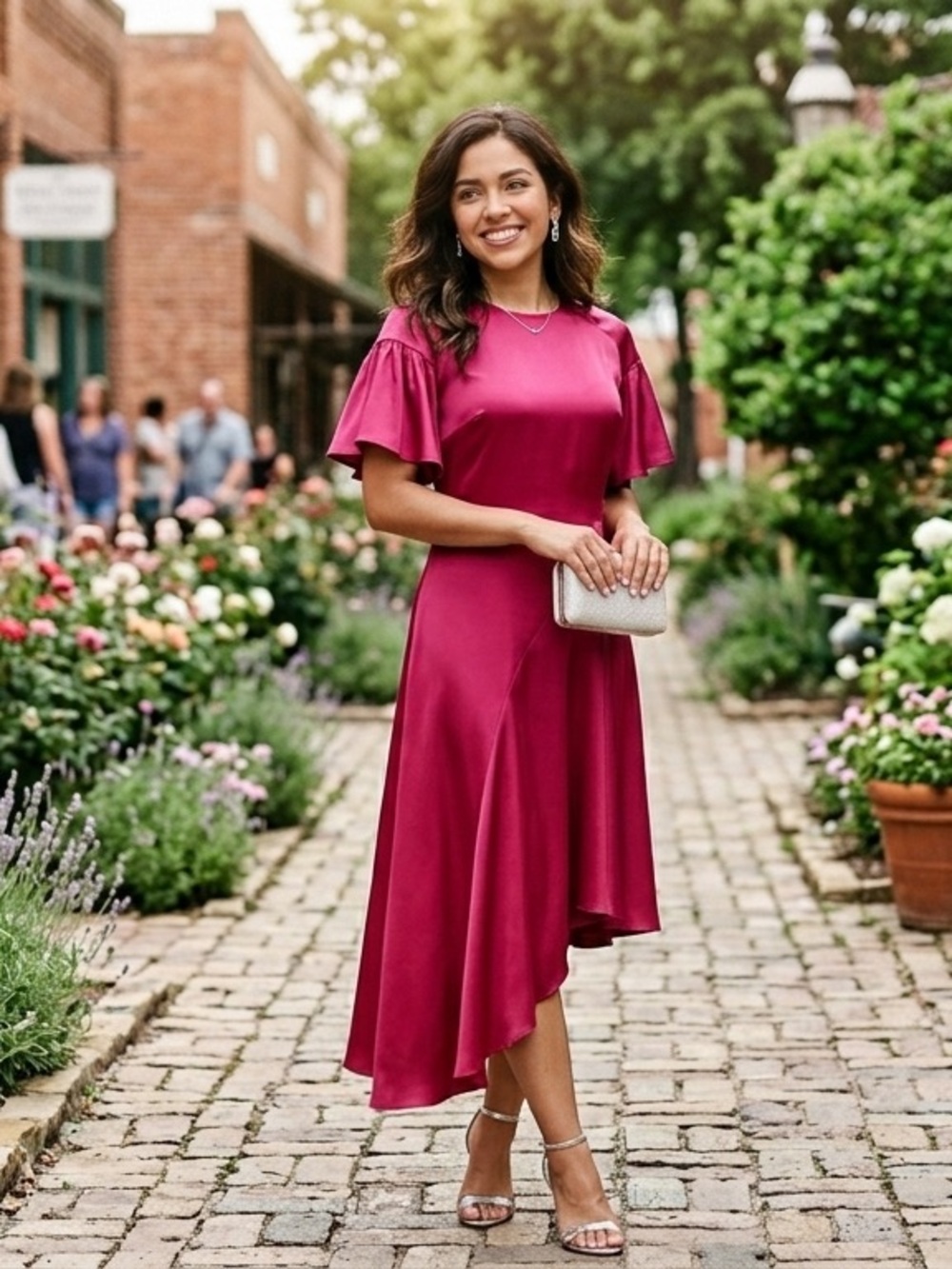 A.L.C. Asymmetrical Raspberry Pink Dress